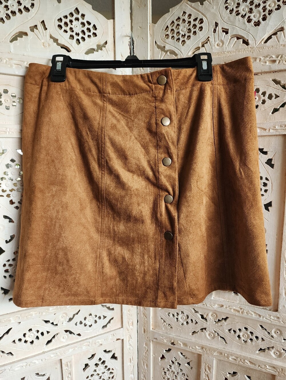 NWT Xhilaration Camel Brown Mini Skirt- Size Large